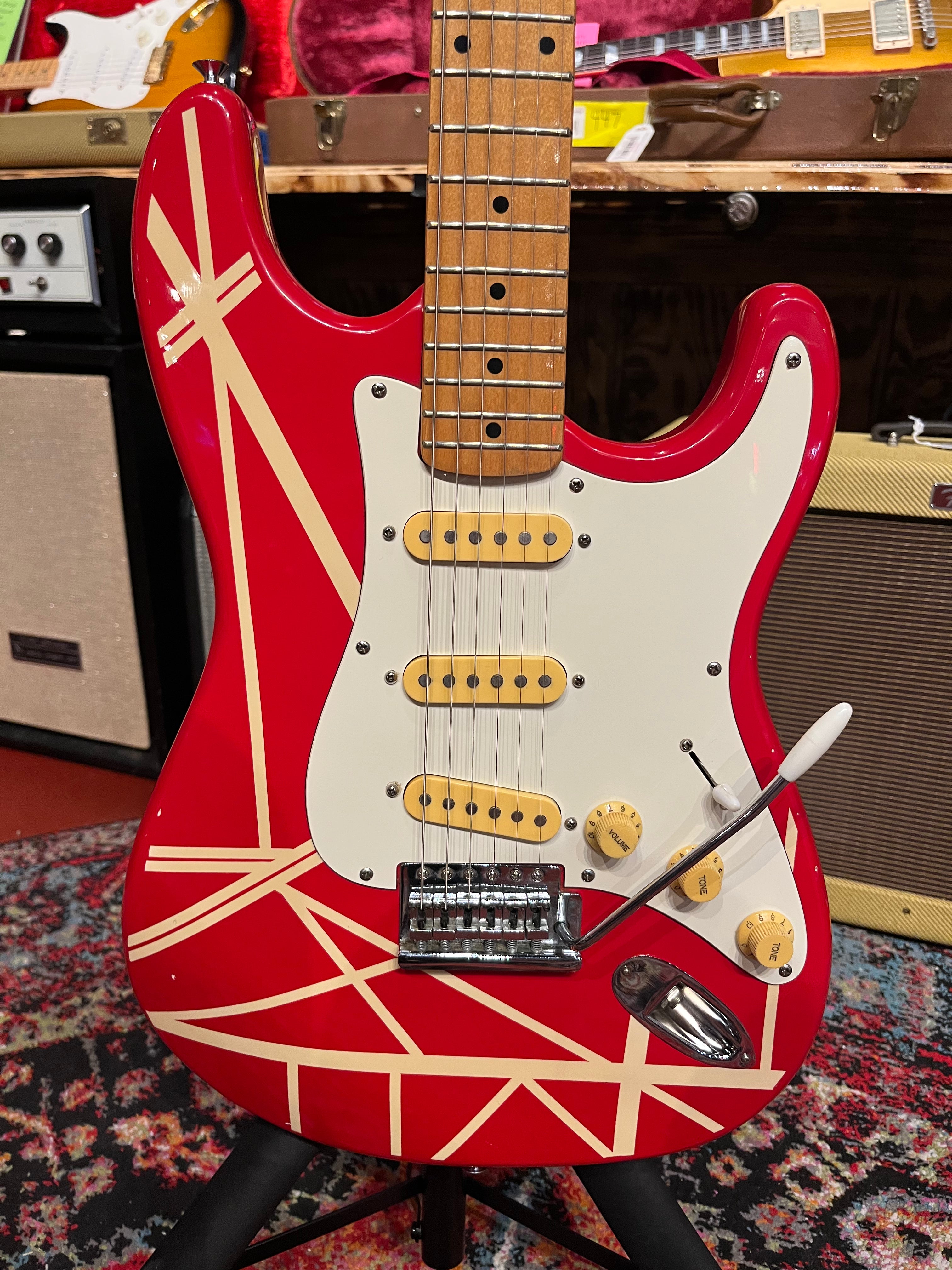 1980's Hondo Deluxe Series EVH Model Matching Headstock | Big