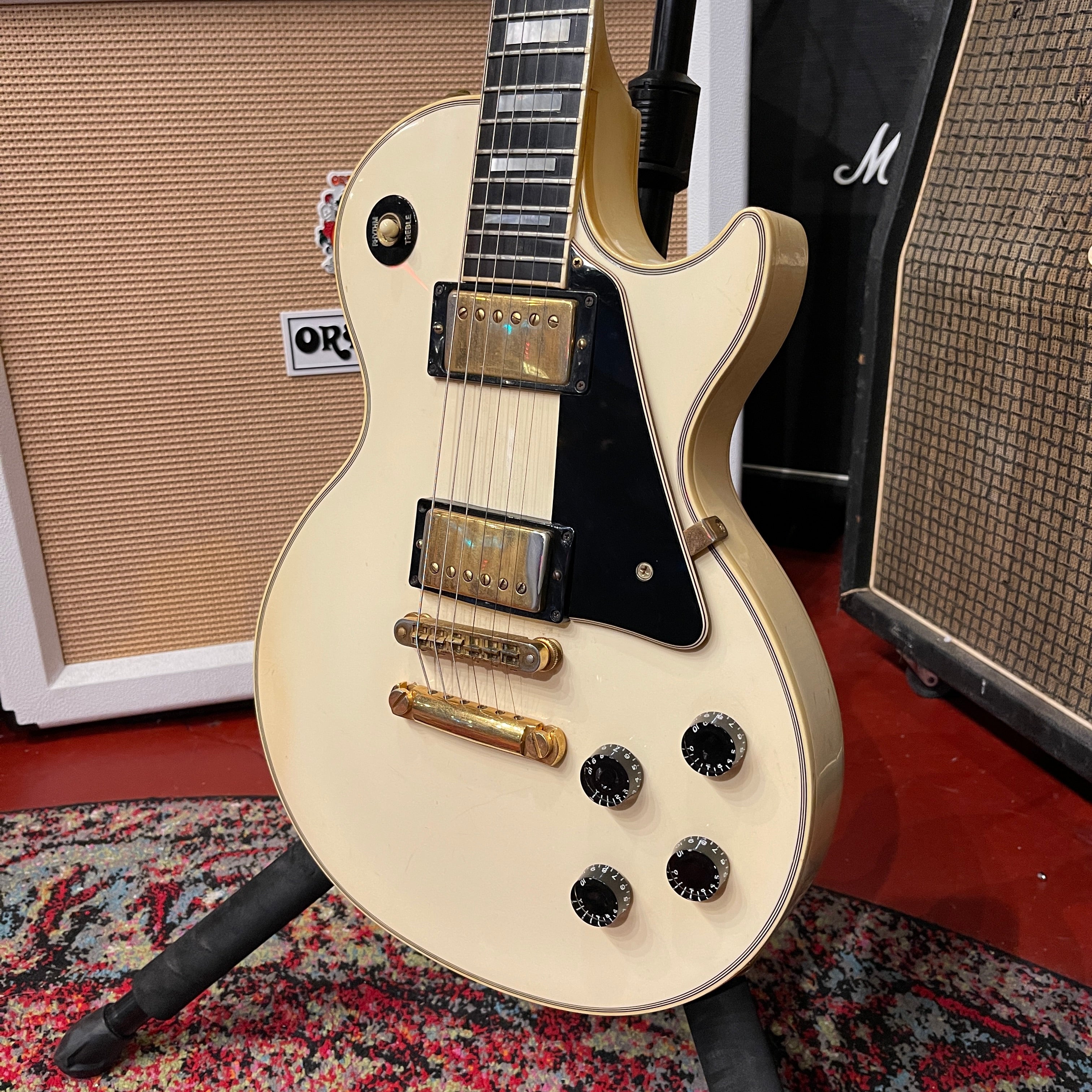 Gibson Lespaul Custom 1987年製 Vintage 1987 Gibson Les Paul Custom Ebony - Gear Demo - YouTube