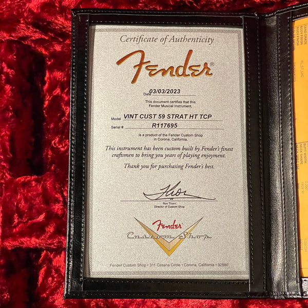 Fender Vintage Custom '59 Hardtail Stratocaster - Includes Case G-0794 - #R117695