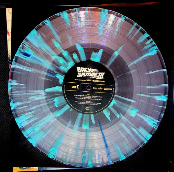 LP - Alan Silvestri - Back To The Future Soundtrack- Mondo Pressing-Blue Splatter-Rare