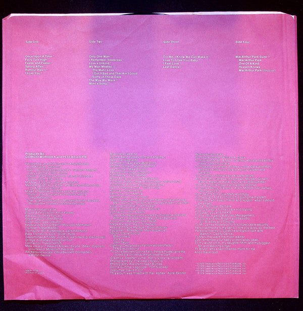 LP-Donna Summer–Live And More