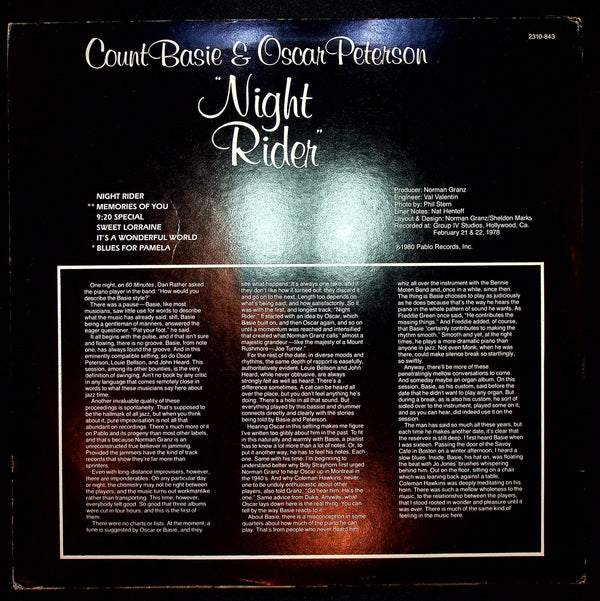 LP-Count Basie & Oscar Peterson- Night Rider
