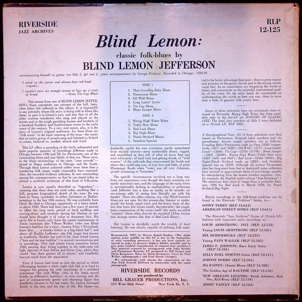 LP-Blind Lemon Jefferson-Blind Lemon