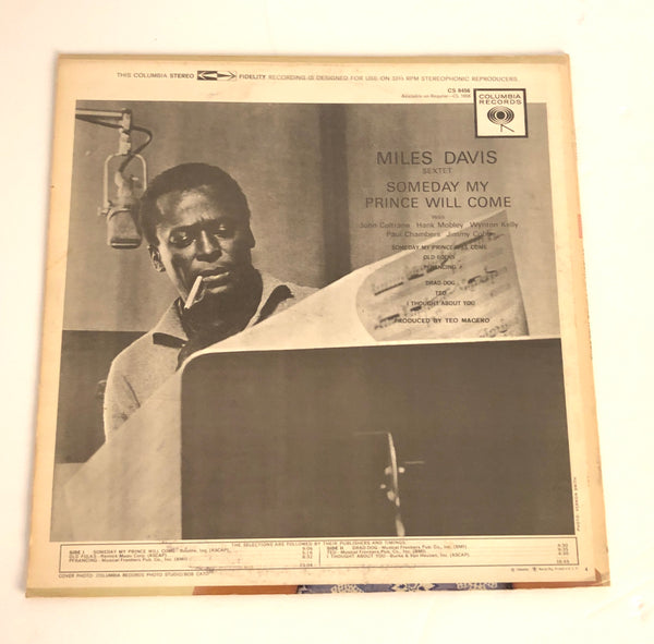 Miles Davis Sextet - Someday My Prince Will Come LP (Vintage 1965) *G* USED