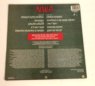 N.W.A - Straight Outta Compton LP (Vintage 1988 UK Pressing) *G* USED