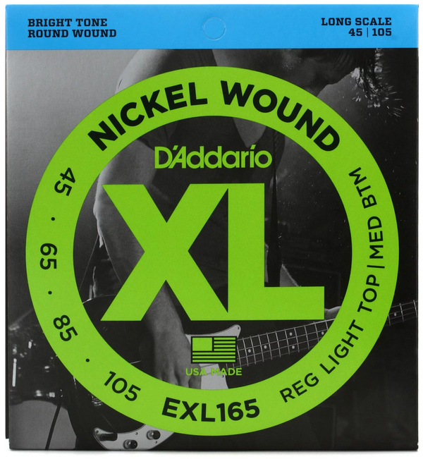 D'Addario EXL165 Nickel Wound Bass Guitar Strings