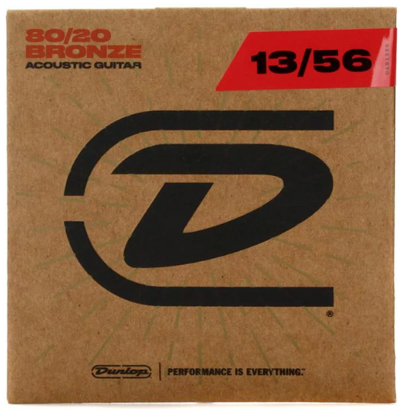 Dunlop - DAB1356 80/20 Bronze Acoustic Guitar Strings - .013-.056 Medium
