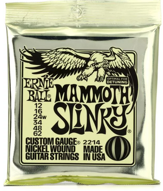 Ernie Ball - 2214 Slinky Nickel Wound Electric Guitar Strings - .012-.062 Mammoth Slinky