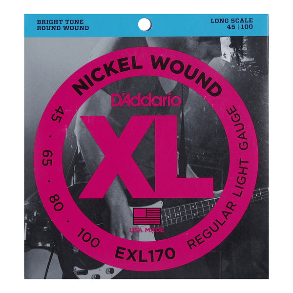 D'Addario 45-100 EXL170 Regular Light Long Scale Bass Strings