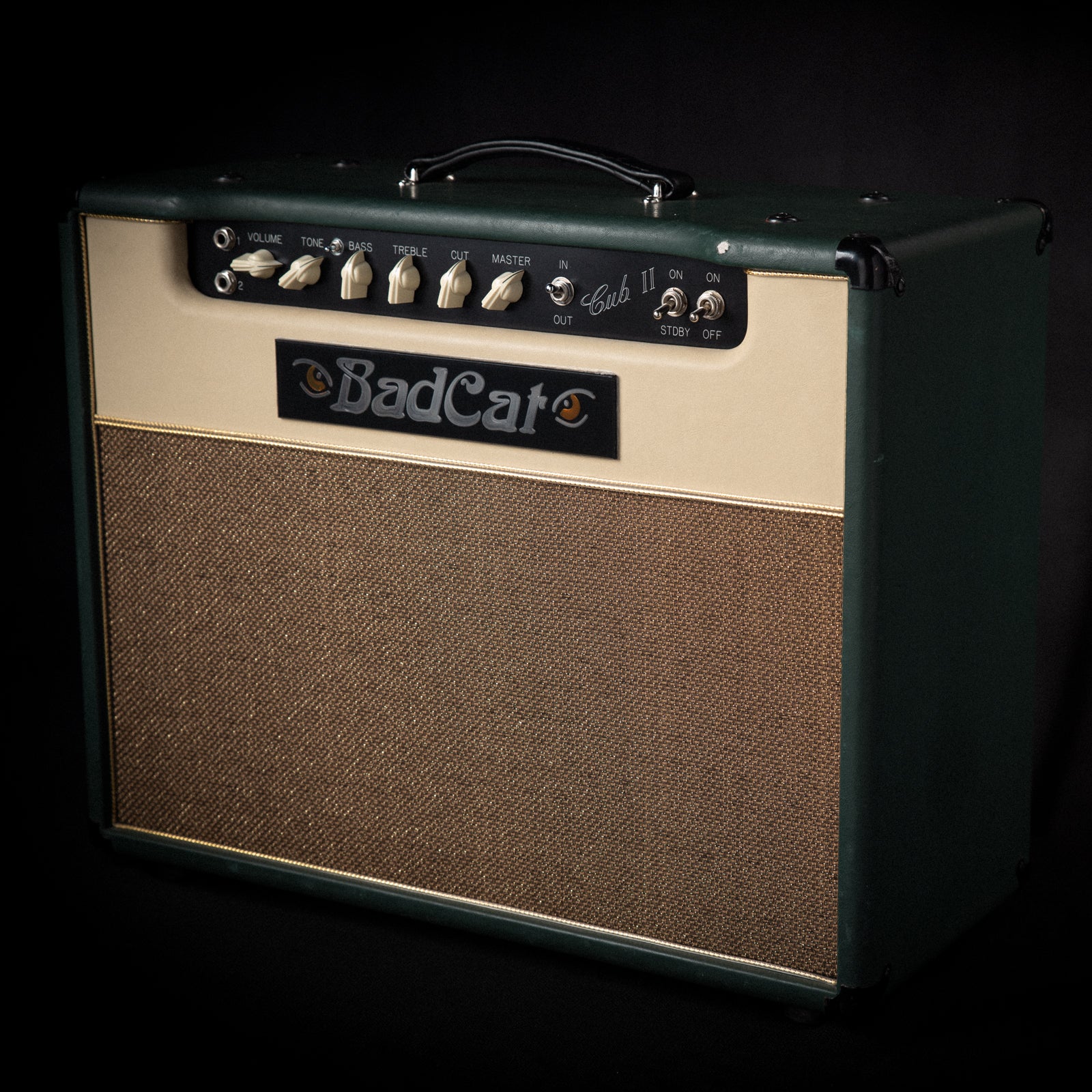 Bad Cat Cub II 15W 2x10 T Custom Shop Guitar Combo Amp Green/Cream