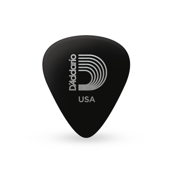 D'addario - CLASSIC CELLULOID PICK, BLACK Light Gauge (.50mm), 10-Pack
