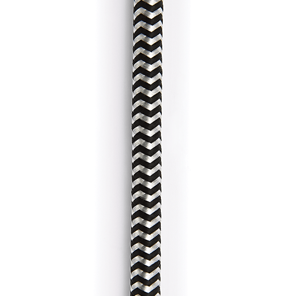 D'addario BRAIDED INSTRUMENT CABLES Black/Grey, 10ft. PW-BG-10BG