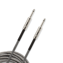 D'addario BRAIDED INSTRUMENT CABLES Black/Grey, 10ft. PW-BG-10BG