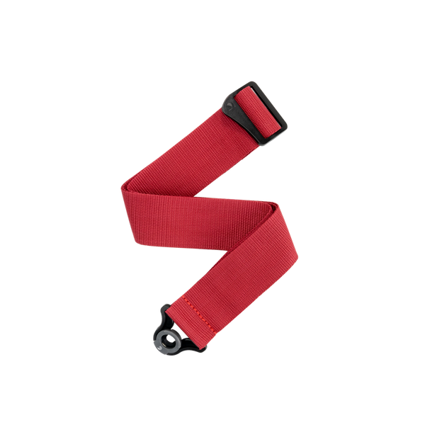 D'addario - AUTO LOCK GUITAR STRAP Red PWSAL401