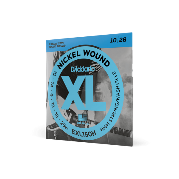 D'addario 10-26 High Strung/Nashville Electric Guitar Strings EXL150H