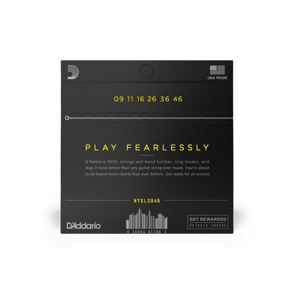 D'addario 09-46 Super Light Top/Regular Bottom Electric Guitar Strings NYXL0946