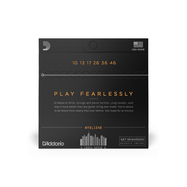 D'addario 10-46 Regular Light Electric Guitar Strings NYXL1046