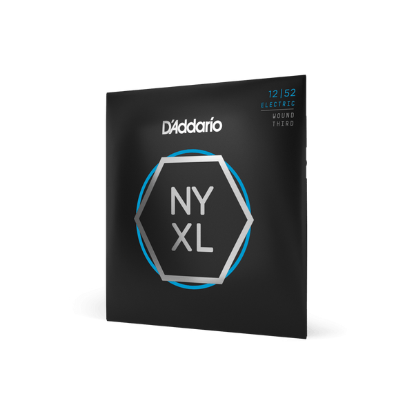 D'Addario 12-52 Light Wound 3rd Electric Guitar Strings NYXL1252W
