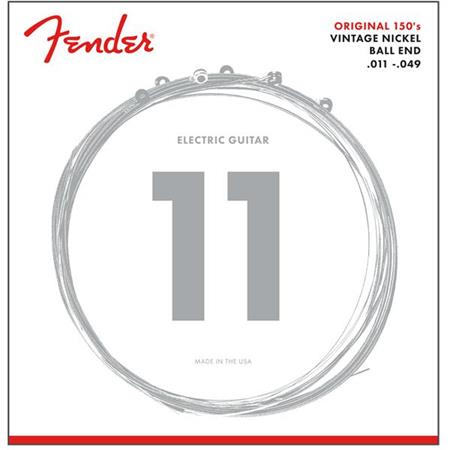 Fender - Original Pure Nickel Wound 150M Medium Electric Guitar Strings, Ball End, .011-.049