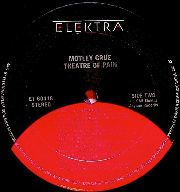 LP-Motley Crue-Theatre Of Pain-Original Vinyl-1985