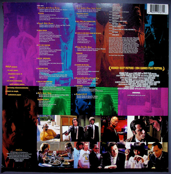 Various – Pulp Fiction (Music From The Motion Picture) LP (Yellow Vinyl) *G* USED