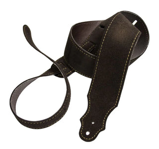 Franklin 2" Purist Suede Chocolate Guitar Strap