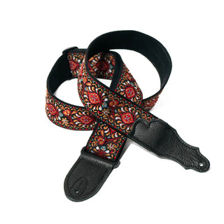 Franklin 2" Retro Folk Weave Red / Bronze Guitar Strap