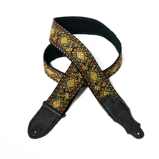Franklin 2" Retro Folk Weave Yellow Guitar Strap