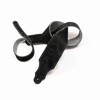 Franklin 2.5" Original Suede Black Guitar Strap