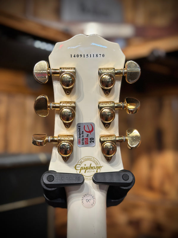 2014 Epiphone Les Paul Custom Pro Alpine White