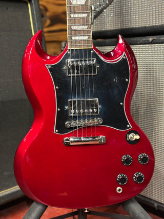 2021 Epiphone SG Traditional Pro Sparkling Burgundy sn# 21081526918w/OHSC case#795