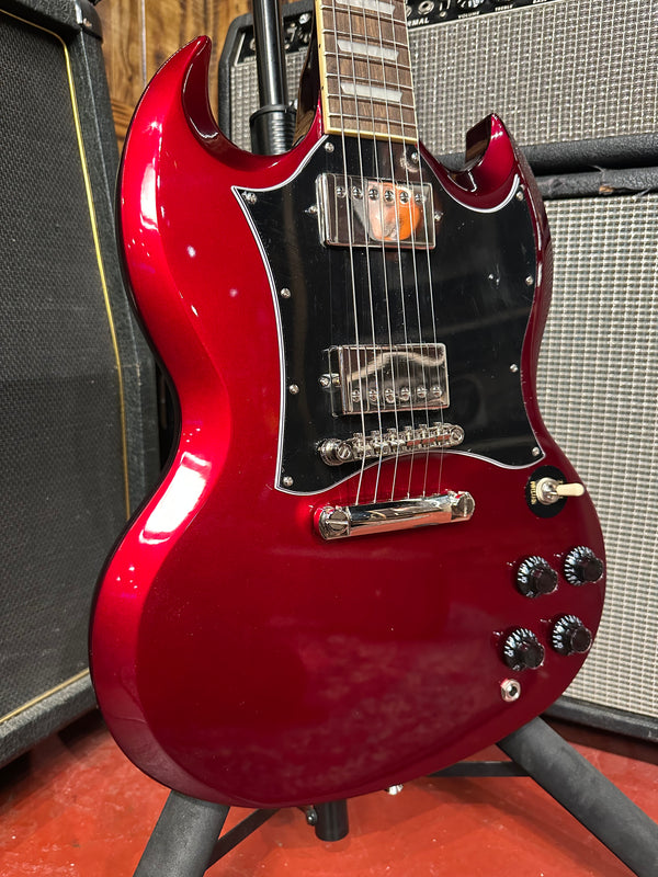 2021 Epiphone SG Traditional Pro Sparkling Burgundy sn# 21081526918w/OHSC case#795