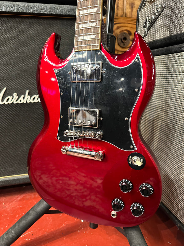 2021 Epiphone SG Traditional Pro Sparkling Burgundy sn# 21081526918w/OHSC case#795