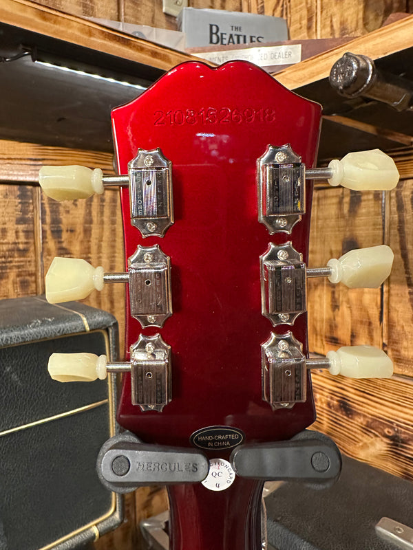 2021 Epiphone SG Traditional Pro Sparkling Burgundy sn# 21081526918w/OHSC case#795