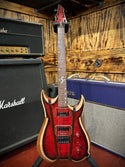 Severin Rogue Electric Guitar – Red Black Flame Maple Consignment GB 840