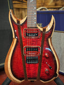 Severin Rogue Electric Guitar – Red Black Flame Maple Consignment GB 840