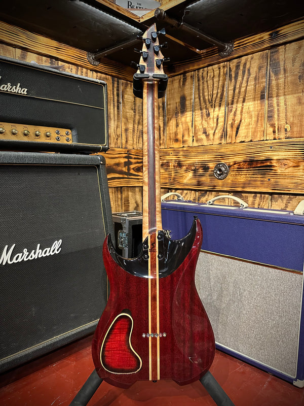 Severin Rogue Electric Guitar – Red Black Flame Maple Consignment GB 840