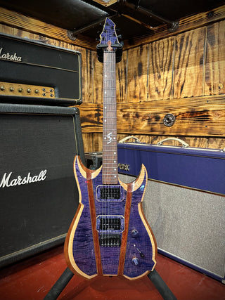 Severin Rogue Electric Guitar – Blue Purple Flame Maple Consignment GB 839
