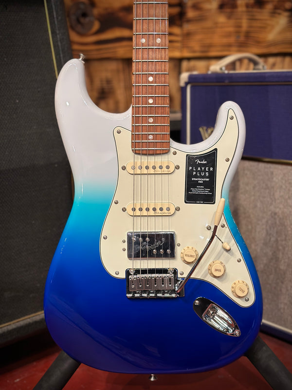 Fender 75th Anniversary Player Plus Stratocaster HSS Electric Guitar - Belair Blue
