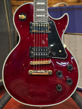 Epiphone Jerry Cantrell "Wino" Les Paul Custom Electric Guitar - Wine Red Case 848