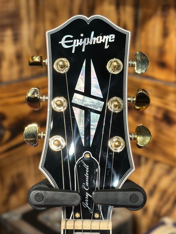 Epiphone Jerry Cantrell "Wino" Les Paul Custom Electric Guitar - Wine Red Case 848