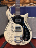 1966 Gretsch silver duke - white/silver owned by Neko Case/ Celebrity signed raffle guitar! GB#859