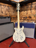 1966 Gretsch silver duke - white/silver owned by Neko Case/ Celebrity signed raffle guitar! GB#859