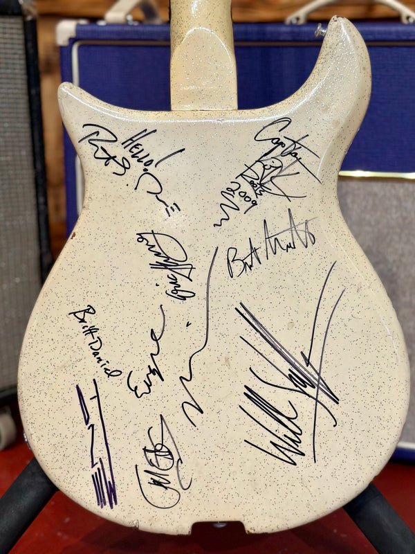 1966 Gretsch silver duke - white/silver owned by Neko Case/ Celebrity signed raffle guitar! GB#859