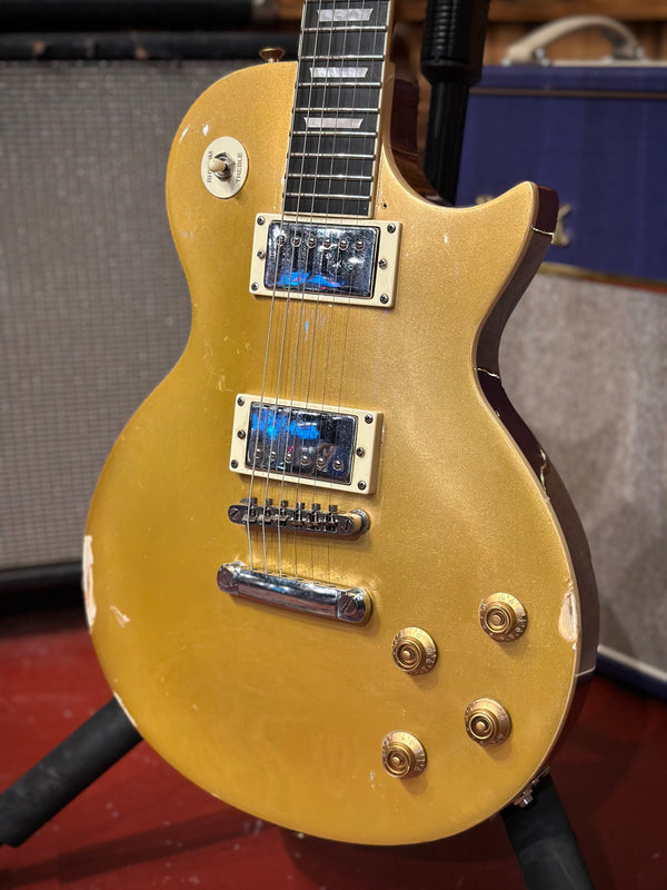 Oscar Schmidt by Washburn OE20G-A-U Les Paul Style Gold Top