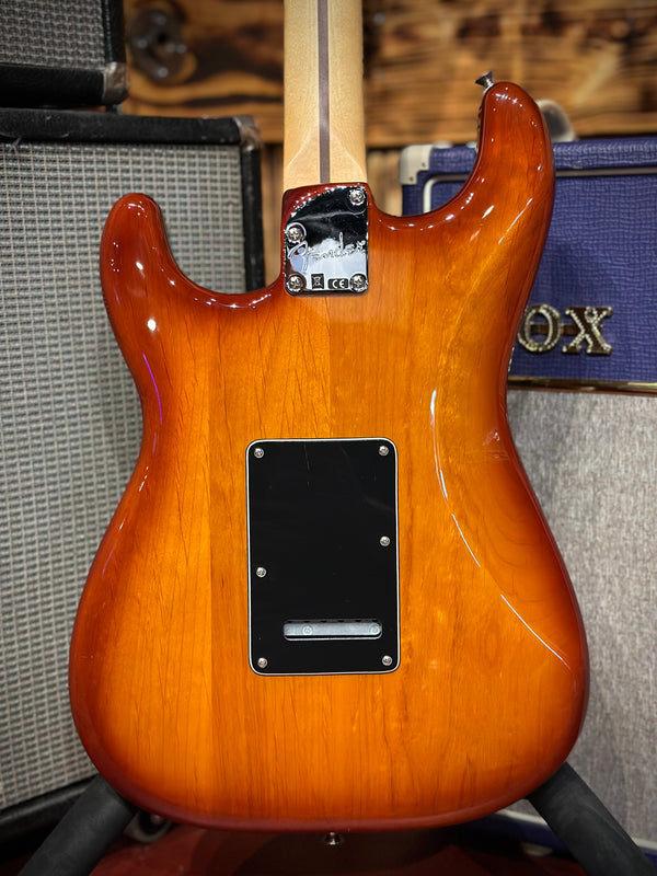 Fender Deluxe Stratocaster HSS with Maple Fretboard 2021 75th Anniversary - Tobacco Sunburst GB#871