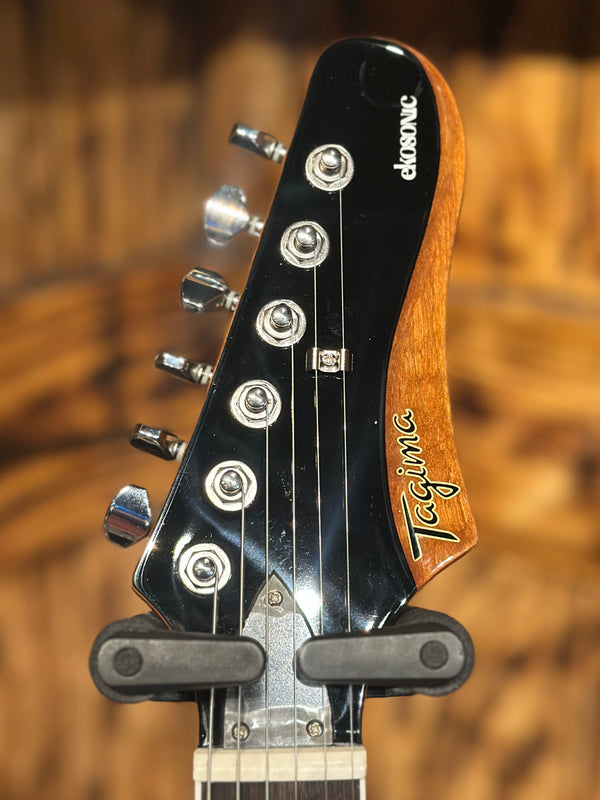 Tagima Ekosonic Metallic Gold Semi Hollow Offset Guitar W/ Hardshell Case!!! #880
