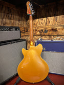 Tagima Ekosonic Metallic Gold Semi Hollow Offset Guitar W/ Hardshell Case!!! #880