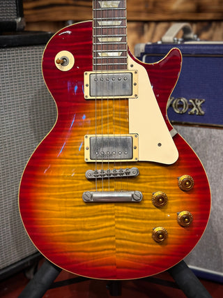 1993 Orville Les Paul Made in Japan Cherry Burst Flame Top w/ Gator Flight Case! #881
