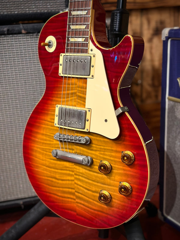 1993 Orville Les Paul Made in Japan Cherry Burst Flame Top w/ Gator Flight Case! #881